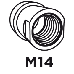 Szczotka druciana tarczowa 115 mm x M14, INOX