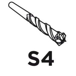 Wiertło do betonu SDS Max, 24 x 1200 mm, S4, quatro