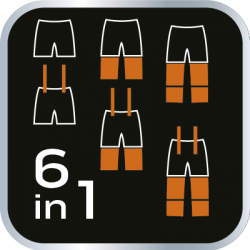 Spodnie robocze na szelkach 6w1, rozmiar XL/56