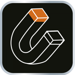 Aluminiowa latarka inspekcyjna 2w1, zoom, magnes, 4xAAA