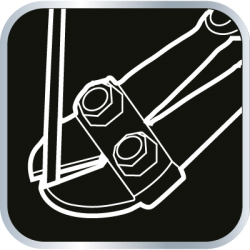 Nożyce do prętów 450 mm, drut do o 8 mm, odgięte