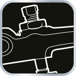 Nożyce do prętów 450 mm, drut do o 8 mm, odgięte