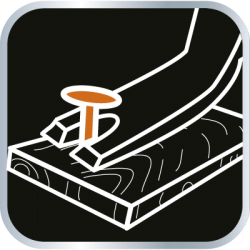 Wyciągacz do gwoździ 460 mm, 90 stopni