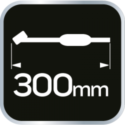 NEO Pistolet do pompowania z manometrem o 63 mm, długa końcówka