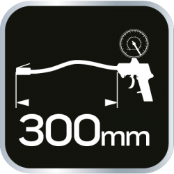 NEO Pistolet do pompowania z manometrem o 63 mm