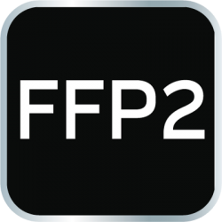 Półmaska przeciwpyłowa, z aktywnym węglem FFP2, 3 szt.