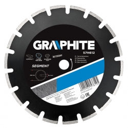 Tarcza diamentowa 300 x 25.4 mm, segmentowa, spawana laserowo