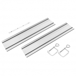 Szyny prowadzące 2 x 700 mm, łącznik, 2 zaciski