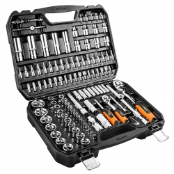 NEO Klucze nasadowe 110 szt., 1 4", 1 2" CrV