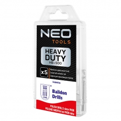 Wiertła specjalistyczne do rozwiercania zapieczonych śrub, HSS-E Co8, 3.2-8.5 mm, krótkie, kpl.5szt.