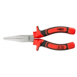 Szczypce wydłużone płaskie 160 mm 1000V, CrV, polerowane