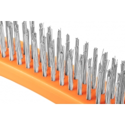 Szczotka druciana, drut nierdzewny, 4x16 rzędów