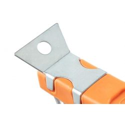 Szczotka druciana, drut nierdzewny, 3x19 rzędów, ze skrobakiem