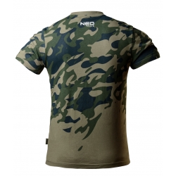 T-shirt roboczy z nadrukiem CAMO, rozmiar XL
