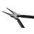 Szczypce segera do pierścieni osadczych 180 mm, wewnętrzne, proste
