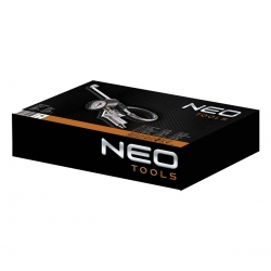 NEO Pistolet do pompowania z manometrem o 63 mm, długa końcówka