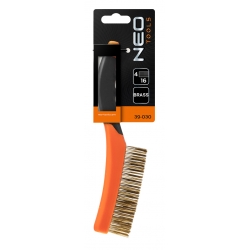 Szczotka druciana, drut mosiężny, 4x16 rzędów