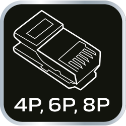 Szczypce do końcówek telefonicznych 4P, 6P, 8P