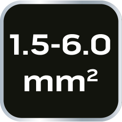 Szczypce do zaciskania końcówek 1.5-6 mm2 (23-13 AWG), 140 mm