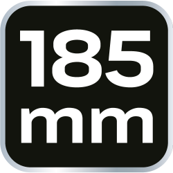 Klucz nastawny krótki 185 mm, zakres 0-53 mm