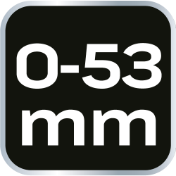 Klucz nastawny krótki 185 mm, zakres 0-53 mm