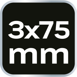 Wkrętak płaski 3.0 x 75 mm, S2