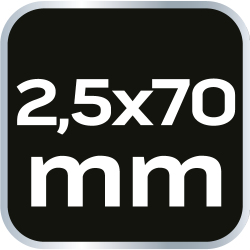 Wkrętak płaski 1000V, 2.5 x 75 mm, SvCm