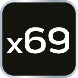 Końcówki wkrętakowe z uchwytem 69 szt.