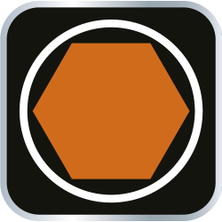 Końcówka sześciokątna na nasadce 1/2