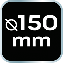 Pad polerski 130 x 150 mm x 25 mm, gąbka bardzo twarda