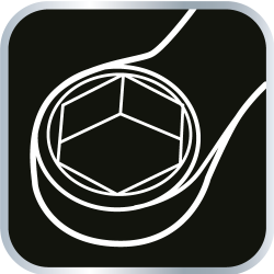 Klucz płasko-oczkowy HEX/V 10 x 140 mm