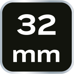 Klucz płasko-oczkowy odgięty spline 32 mm