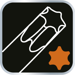 NEO Klucze Torx długie T10-T50, zestaw 8 szt.