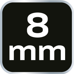 NEO Klucz sześciokątny 8.0 mm, CrV