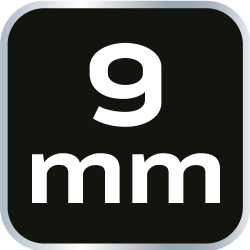 Klucz sześciokątny 9.0 mm, CrV