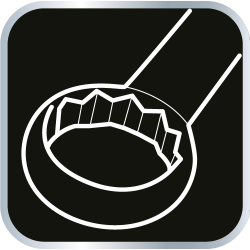 Klucz płasko-oczkowy 21 x 250 mm