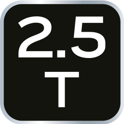 Podnośnik hydrauliczny, niskoprofilowy, 2.5 t