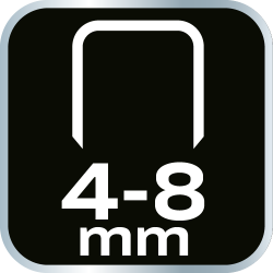 Zszywacz tapicerski 4-8 mm, ABS, zszywki J