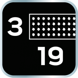 Szczotka druciana, drut nierdzewny, 3x19 rzędów, ze skrobakiem