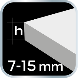 Klipsy do poziomowania płytek 150 szt. 1.5mm