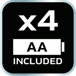 Naświetlacz bateryjny 500 lm COB + baterie 4xAA