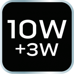 Naświetlacz akumulatorowy 750+250 lm COB