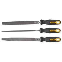 Pilniki do metalu, 200 mm/2, zestaw 3 szt.