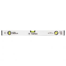 Poziomnica aluminiowa anodowana 60 cm, 3 libelle