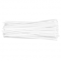 Opaski zaciskowe 3.6 x 300 mm, 100 szt., białe