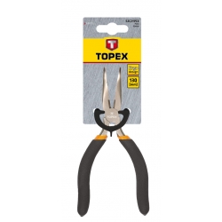 Szczypce precyzyjne wydłużone wygięte 130 mm