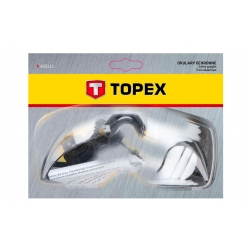 Okulary ochronne, białe, regulowane zauszniki