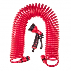 Zestaw z wężem ogrodowym spiralnym 10 m