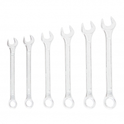 Klucze płasko-oczkowe 8-17 mm, zestaw 6 szt.