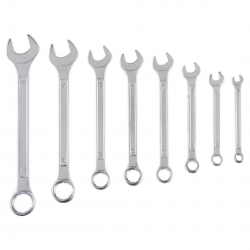 Klucze płasko-oczkowe 6-19 mm, zestaw 8 szt.